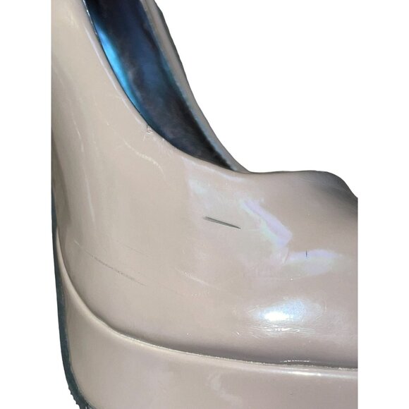 Steve Madden P-Reta High Heels Womens 6M Used Platform Graige Shiny - Picture 8 of 16